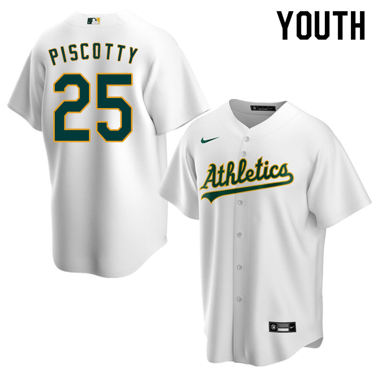 Nike Youth #25 Stephen Piscotty Oakland Athletics Baseball Jerseys Sale-White